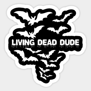 Living Dead Girl Gothic Vampire Twilight Grunge Punk Post Bats Wings Sticker